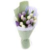 15 бело-фиолетовых тюльпанов фото