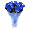 Фото товара 101 біла і синя троянда (фарбована)