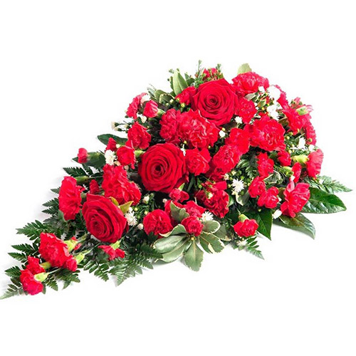 Фото товара Ікебана із троянд і гвоздик