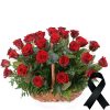 Фото товара 100 червоних троянд у кошику
