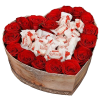 Фото товара 101 троянда в коробці "I love you"