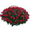 Фото товара 35 червоних троянд в кошику
