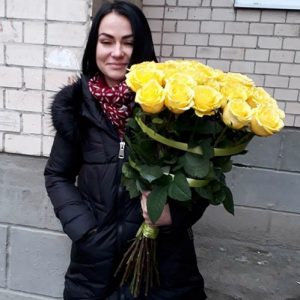 фото товару 25 жовтих троянд у Бердянську